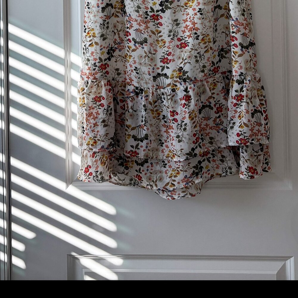 Allegra K Women's Summer Printed Midi Skirt Size Medium (8-10) - Picture 4 of 13